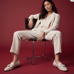 Vince Camuto  Women's Swan Chiamry Block Heel Loafer Flat Shoes Size 7M